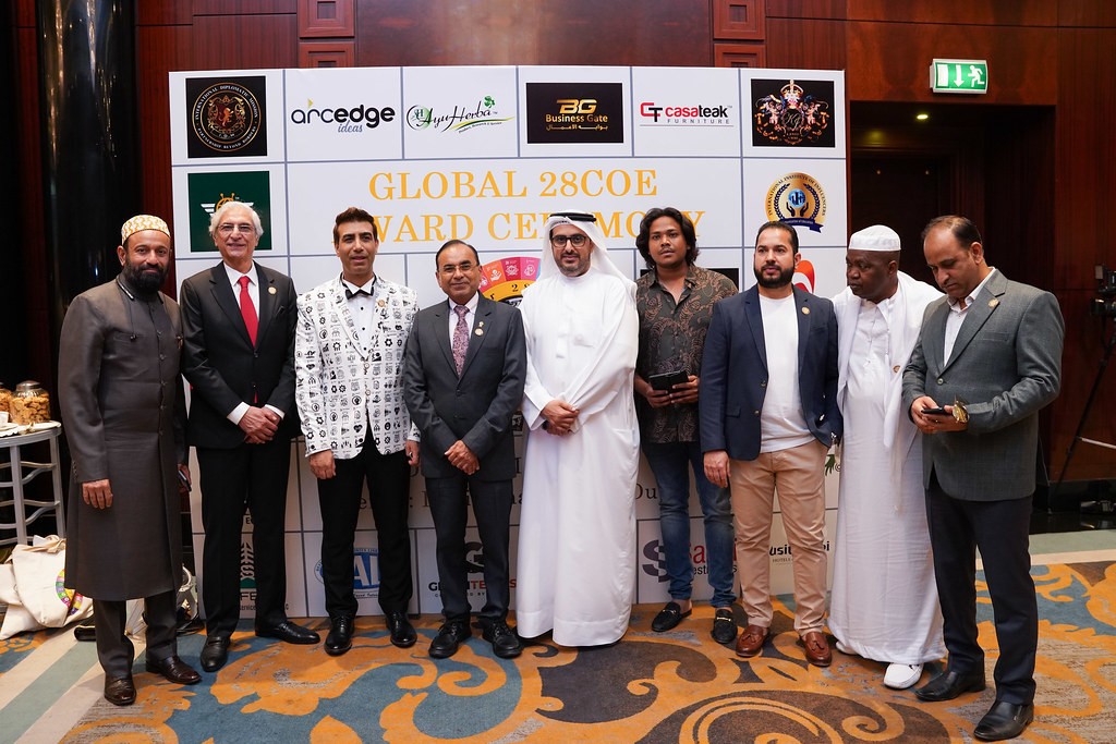 The Global 28COE Award Ceremony was held on March 27, 2022, at Hotel Dusit Thani in Dubai, under the patronage of H.E. Sheikh Dr. Obaid Suhail Al Maktoum.