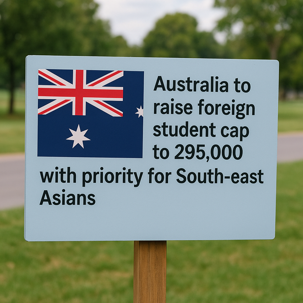 Australia Boosts Student Visa Cap to 295,000 in 2026, Prioritizing South-east Asian Applicants