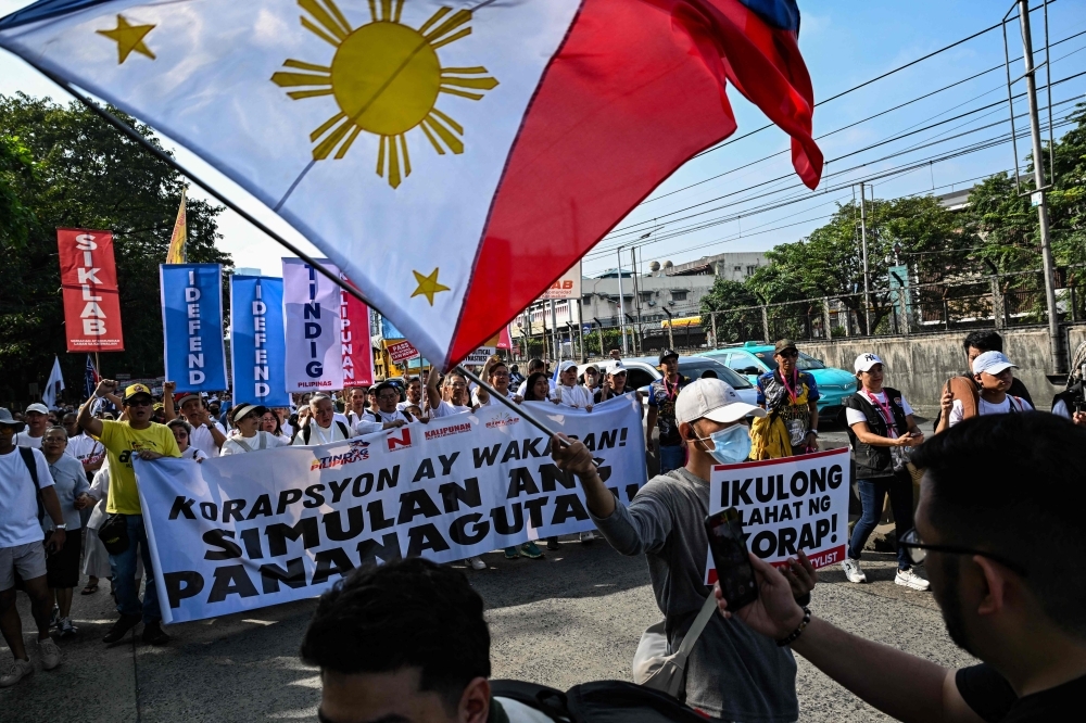 Thousands Rally in Manila Demanding Justice Over Flood Control Scandal