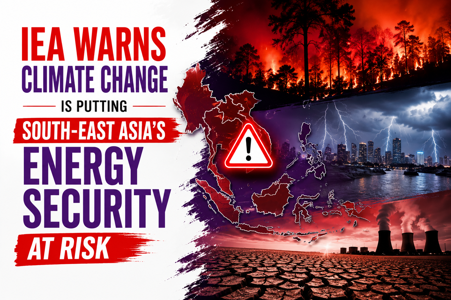 Climate risks threaten South-east Asia’s energy security as demand surges, warns IEA